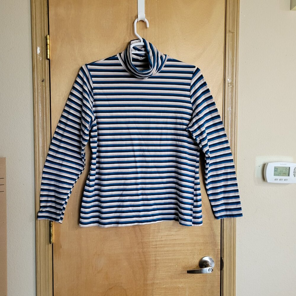 Time & Tru XXXL (22) Striped Turtleneck Shirt